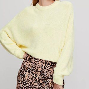 Aritzia Wilfred Mimi Cropped Chenille Sweater